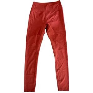 Bylt Basics High Waist Leggings Red Clay/Burnt Orange Size Small 26" Inseam NWOT